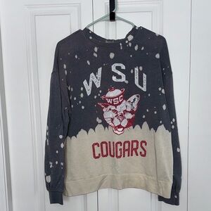 WSU Graphic Sweatshirt - Gray and Cream